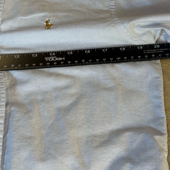 Ralph Lauren Classic Fit Blue Cotton Preppy Oxford Button-Down Shirt Size 8 - Picture 6 of 8